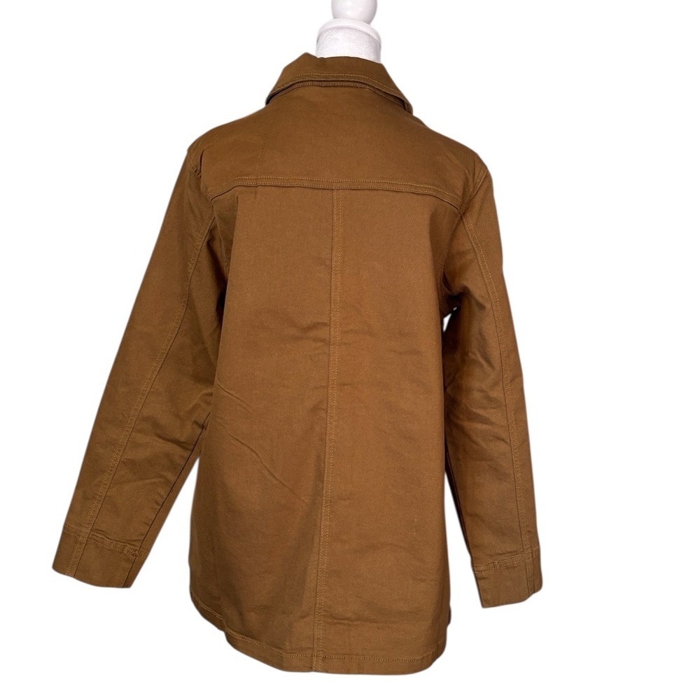 DG2 by Diane Gilman Brown Utility Jacket 73% Cotton 25% Polyester 5% Spandex - Picture 2 of 5